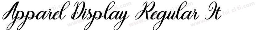 Apparel Display Regular It字体转换